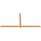Ekena Millwork Eugene Smooth Timber Gable Bracket, Western Red Cedar, 96"W x 48"H x 1 1/2"D x 3 1/2"F, 12/12 Pitch GBW096X48X0204EUG00SWR - alternate 5